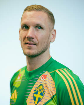 Goalkeeper Robin Olsen of the Swedish men's national