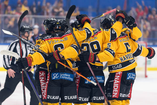 Luleås spelare jublar