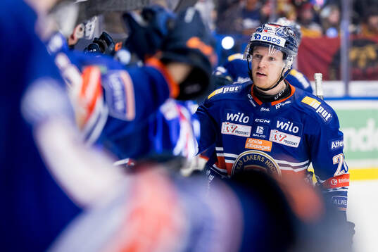 Växjös Hugo Gustafsson jublar