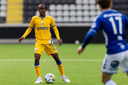 IFK Göteborgs Malick Junior Yalcouye nder fotbollsmatchen
