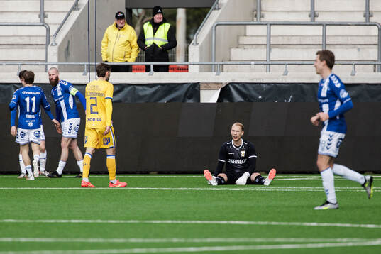 IFK Göteborgs målvakt Pontus Dahlberg deppar