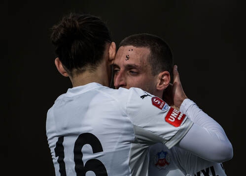 Helsingborgs Arian Kabashi jublar