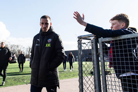Helsingborgs Arian Kabashi jublar