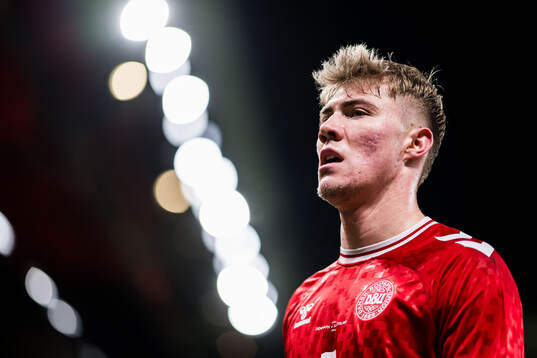 Rasmus Højlund of Denmark