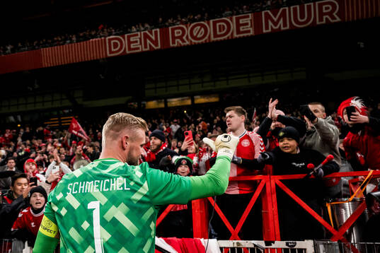 Goalkeeper Kasper Schmeichel of Denmark