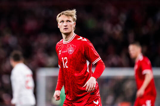 Kasper Dolberg of Denmark