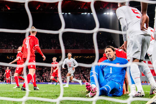 Goalkeeper Yann Sommer of Switzerland hurt his ankle in