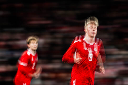 Rasmus Højlund of Denmark