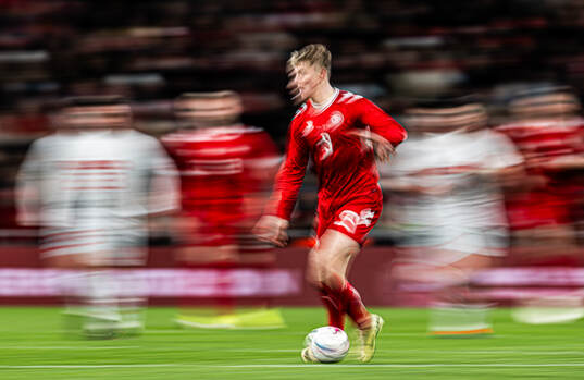 Rasmus Højlund of Denmark