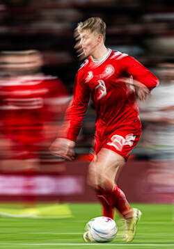 Rasmus Højlund of Denmark