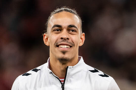 Yussuf Poulsen of Denmark