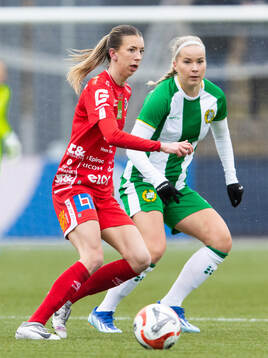 Örebros Wilma Öhman och Hammarbys Eva Nyström