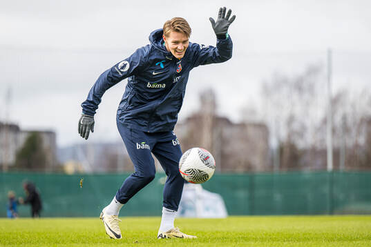 Martin Ødegaard of the Norwegian national football team