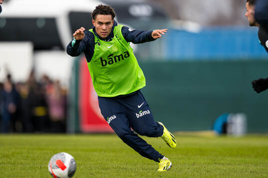 Antonio Nusa of the Norwegian national football team