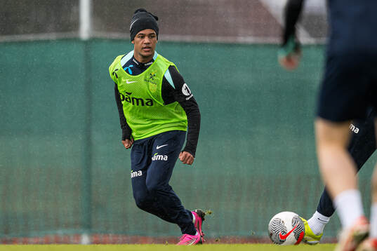 Oscar Bobb of the Norwegian national football team