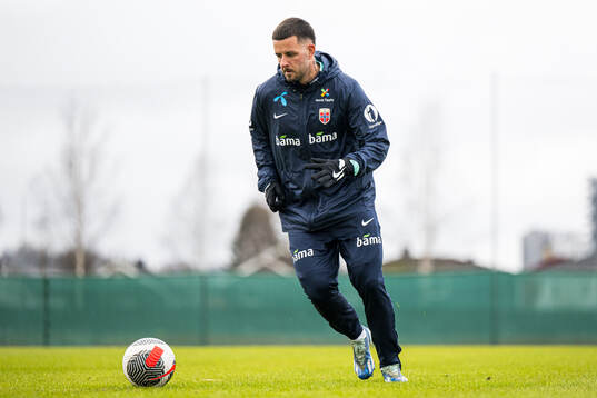 Aron Dønnum of the Norwegian national football team