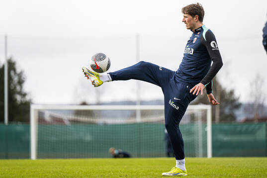 Sander Berge of the Norwegian national football team