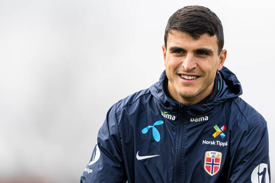 Mohamed Elyounoussi of the Norwegian national football team