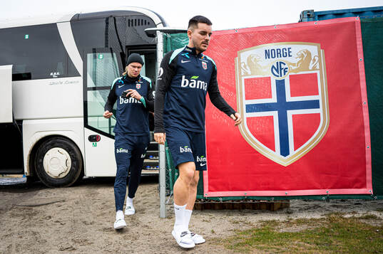 Erling Braut Haalanda and Hugo Vetlesen of the Norwegian