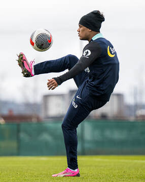 Oscar Bobb of the Norwegian national football team