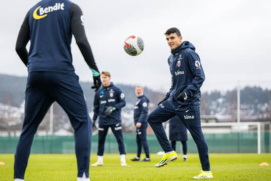 Mohamed Elyounoussi of the Norwegian national football team