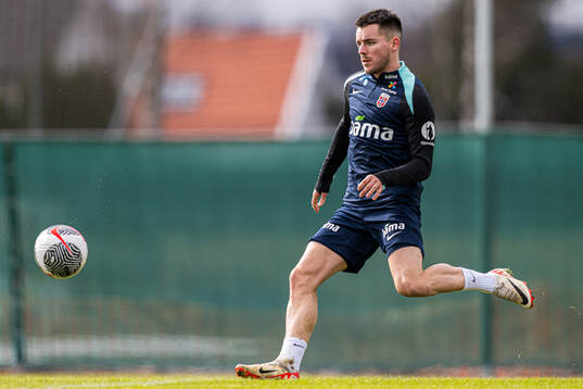 Hugo Vetlesen of the Norwegian national football team