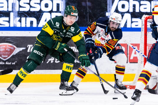 Björklövens Lenni Killinen och Djurgårdens Kevin Karlsson