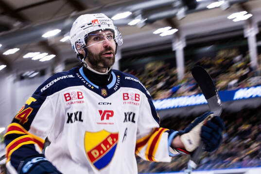 Djurgårdens Ludvig Rensfeldt jublar