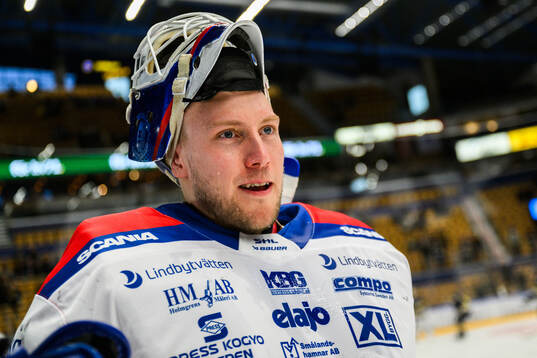 Oskarshamns målvakt Emil Kruse