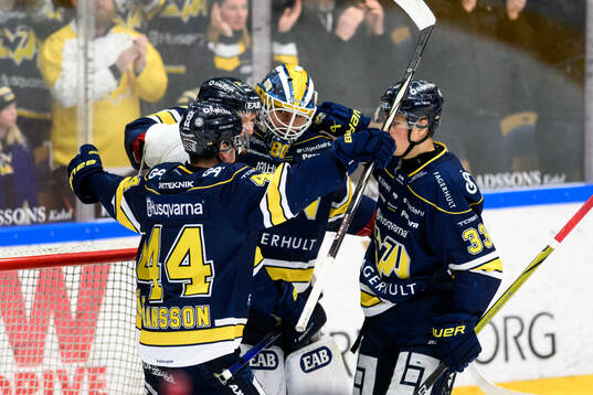 HV71s spelare jublar
