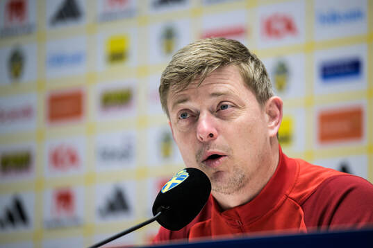 Head coach Jon Dahl Tomasson of the Swedish men's national