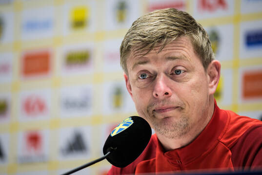 Head coach Jon Dahl Tomasson of the Swedish men's national