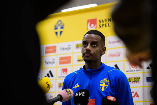 Alexander Isak of the Swedish men's national football team