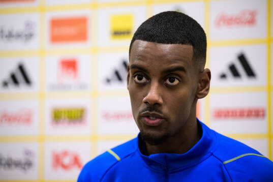 Alexander Isak of the Swedish men's national football team