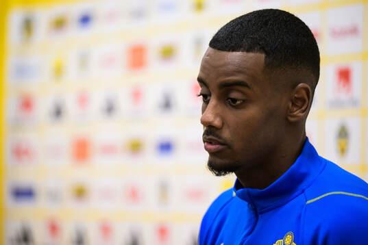 Alexander Isak of the Swedish men's national football team