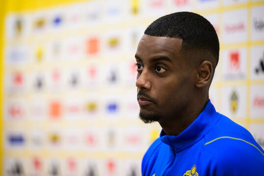 Alexander Isak of the Swedish men's national football team