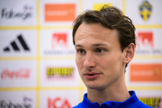 Hjalmar Ekdal of the Swedish men's national football team