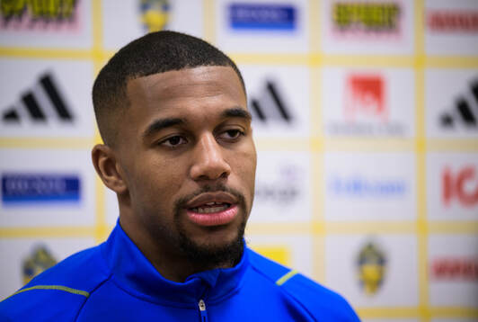 Isak Hien of the Swedish men's national football team in