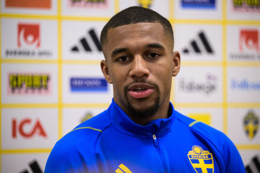 Isak Hien of the Swedish men's national football team in