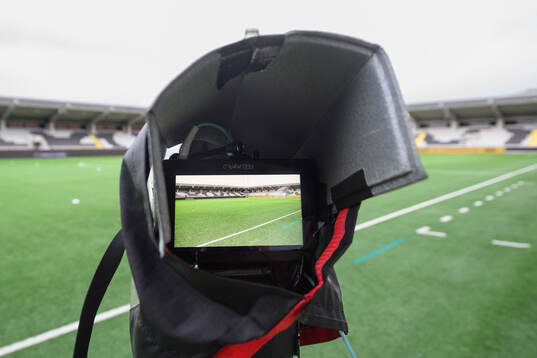 En TV Kamera på Bravida Arena