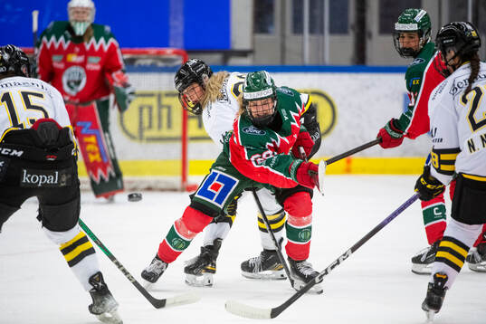 under damernas final i Junior-SM i ishockey mellan AIK och