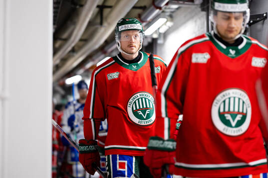 Frölundas Carl Klingberg innan kvartsfinal två i SHL