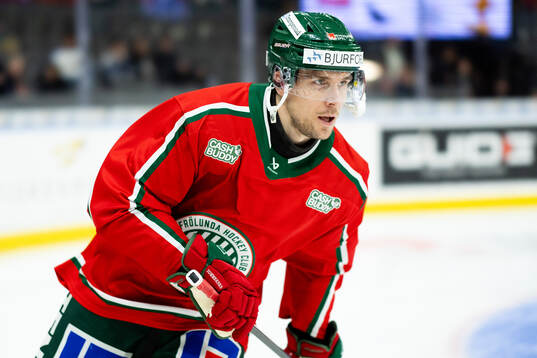 Frölundas Henrik Tömmernes innan kvartsfinal två i SHL