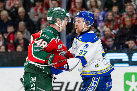 Frölundas Carl Klingberg och Leksands Anton Lindholm