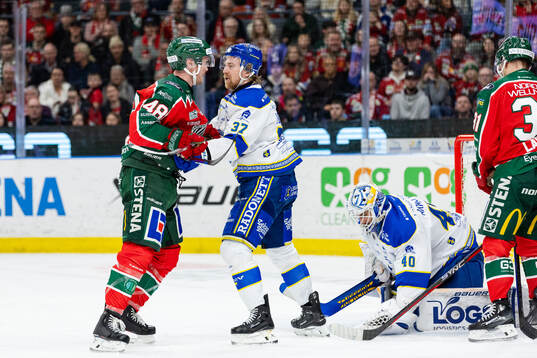 Frölundas Carl Klingberg och Leksands Anton Lindholm