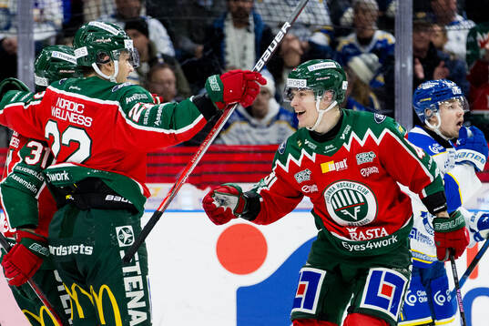 Frölundas Tom Nilsson jublar