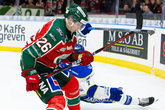 Frölundas Isac Heens och Leksands Marcus Karlberg