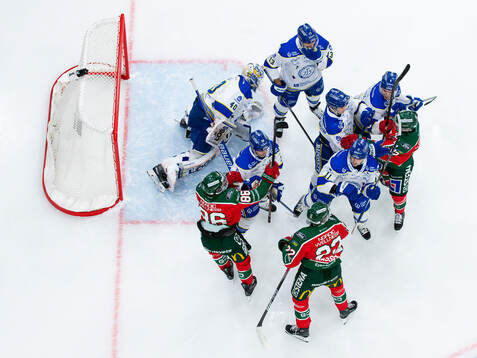 Frölundas Erik Thorell, Linus Nässén och Noah Hasa