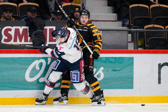 Linköpings Patrick Russell och Skellefteås Axel Sandin