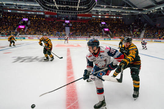 Linköpings Ty Rattie och Skellefteås Anton Heikkinen